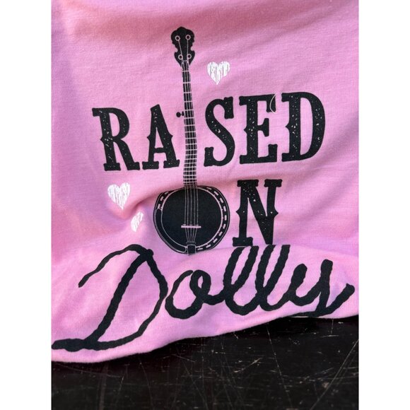 Lot of 2 Doggy Raised on Dolly Parton Dog T-Shirts Large 20-40 Lbs Costume Puppy - Picture 2 of 8